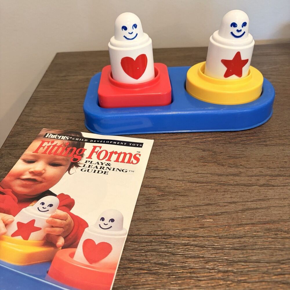 Vintage Parents Magazine Fitting Forms Child Development Toy With Guide